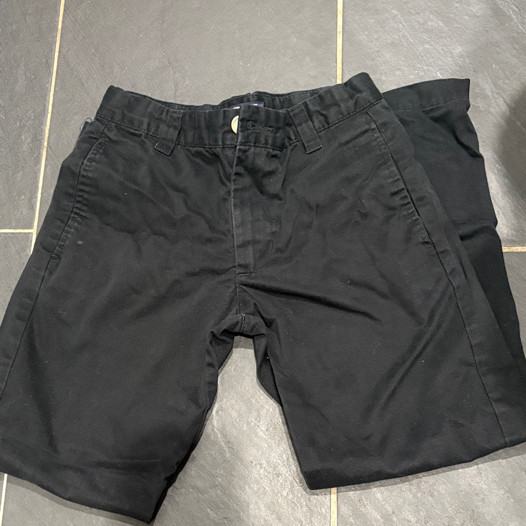Cherokee Boys Classic Black Flat Front Pants